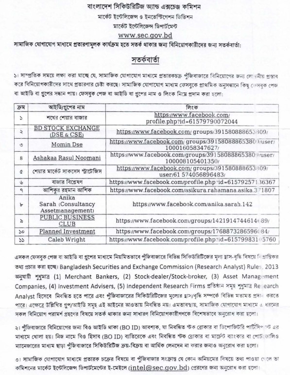 bsec intelligence dept 2025